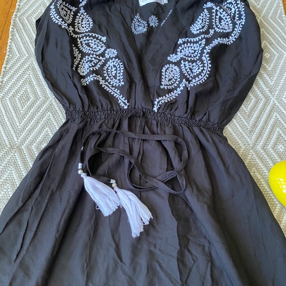 New Womens Boho Embroidered Cover Up, Size M/L - Picture 6 of 8